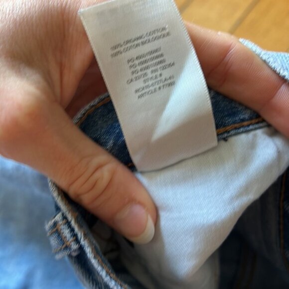 Aritzia Denim Forum The Joni High Rise Loose Straight Leg Distressed Jean - Picture 8 of 11